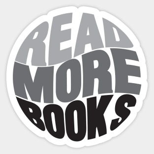 read more books designs Sticker